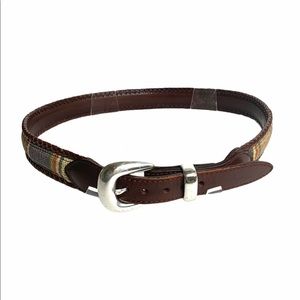 Brighton Belt Size 34 Needlepoint Unisex